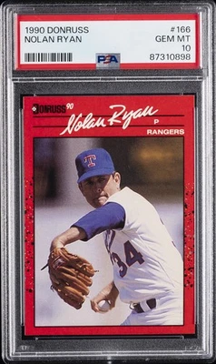 1990 DONRUSS #166 NOLAN RYAN PSA 10 - Image 1 of 2