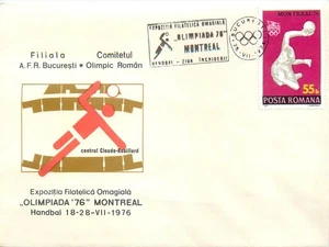 E0060 Romania FDC 1976 Montreal Olympics handball - Picture 1 of 2