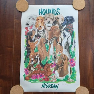 "Hounds" Hund Kunstdruck Poster 16"x24" Limited Edition Dbl signiert Mike McCartney - Bild 1 von 15