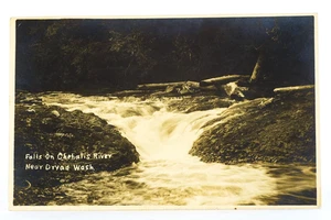 Chehalis River Water Falls Dryad Washington Antique RPPC Vintage Postcard - Picture 1 of 3