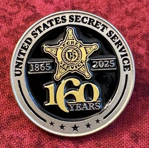 US SECRET SERVICE PIN -  160TH ANNIVERSARY OF THE SECRET SERVICE - Picture 1 of 3