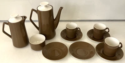 Vintage, Beswick, Coffee Set, 50s/60s, Two Tone Brown, Incomplete - Image 1 of 4
