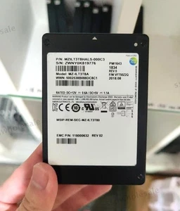 Over 95% Samsung PM1643 3.84TB 2.5" SAS MZILT3T8HALS-000C3 Solid State Drive SSD - Afbeelding 1 van 2