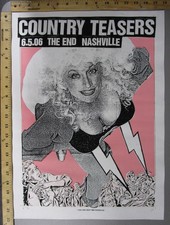 2006 Rock Concert Poster Country Teasers Print Mafia S/N LE 80 Dolly Parton 