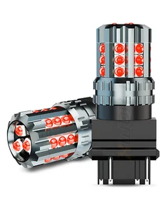 2pc 3157 Red LED Brake Tail Stop Signal Light Bulb For Toyota Tundra 2000-2015 - Picture 1 of 11