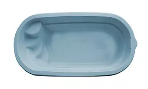 GFK Schwimmbecken Swimmingpool Oval 2,50x4,80x1,20m als Komplettset Fertigbecken - Bild 1 von 3