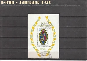 Berlin 1976 SATZ Block 5 Weihnachten gestempelt oder postfrisch MiNr. 528 - Bild 1 von 5