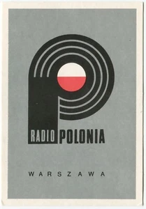 RADIO POLONIA, WARSAW, POLAND - Music Postcard - Picture 1 of 2