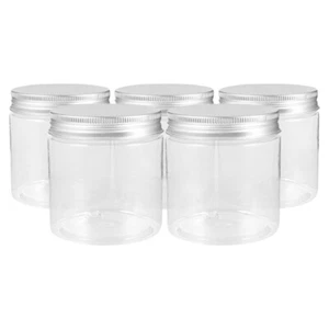5 Pcs Mini Aluminum Cover Wide Mouth Bottle Containers for Traveling Makeup - Picture 1 of 12