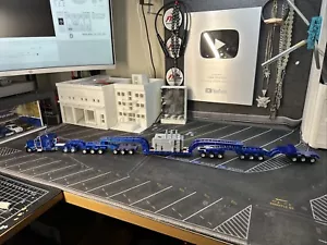 1/64 For DCP Trucks 15 Axle custom made Heavy Haul trailer and Transformer Load - Picture 1 of 15