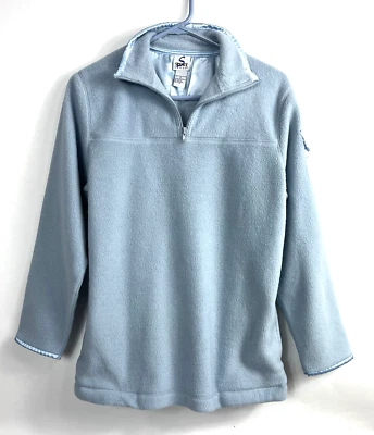 Women's Sport Savvy Blue 1/4 Zip Collar Pockets Long Sleeve Jacket Size Small - Image 1 of 4