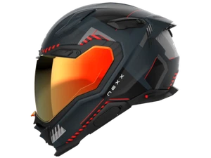 Nexx X.WST3 Helmet Fluence Dark Gray/Red (+iridium red visor) - Picture 1 of 1