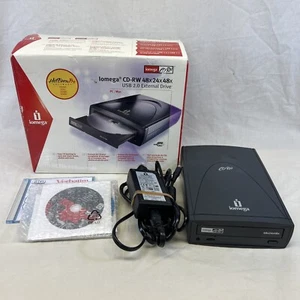 Iomega CDRW55292EXT 31061500 External CDRW Drive w/ Box & Power & Software - Picture 1 of 16
