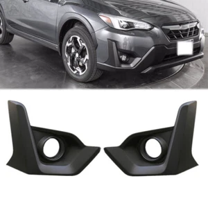 Pair Front Bumper Fog Light Cover Grille Bezel For Subaru XV Crosstrek 2021 2022 - Picture 1 of 6
