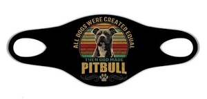Pitbull Dog Face Mask Protective Washable Reusable Unisex Man Best Friend Pet - Picture 1 of 1