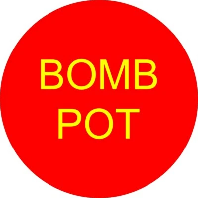 BOMB POT 3英寸扑克纽扣美国卖家免运费双面 — 第 1/3 张图片