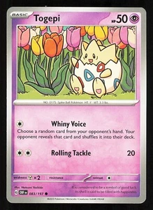Togepi 083/197 Regular Near Mint Pokemon TCG S&V Obsidian Flames OBF - Picture 1 of 1