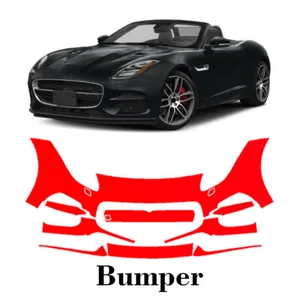 Front bumper PreCut PPF Paint Protection Film For Jaguar F Type R 2018-2020 - Picture 1 of 7