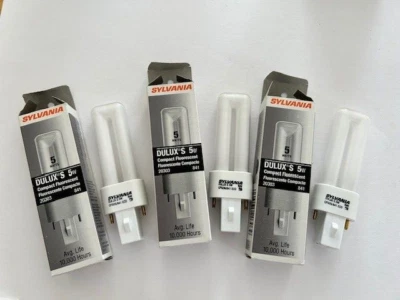 Sylvania Dulux S 5W Compact Fluorescent Bulb #20303 NOS - Image 1 of 4