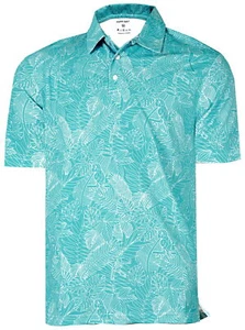 HAPPY BAY Men's Golf Shirt Short Sleeve Moisture Wicking Collared Tee Shirts - Picture 1 of 3