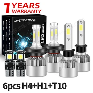H4+H1+T10 LED Headlamp for Holden Commodore VT VX VU VY VZ SS SV6 V8 - Picture 1 of 14