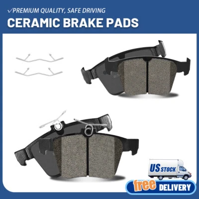 For Volkswagen Tiguan Jetta Audi Atlas Taos Q3 A3 Quattro Rear Ceramic Brake Pad - Image 1 of 4