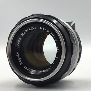 Nikon Nippon Kogaku Nikkor-S Auto Non-Ai f/1.4 50mm MF Lens for F Mount - GOOD