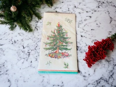 Spode Portmeirion Christmas Tree 3 Ply Paper Napkins Guest Towels Decoupage NEW - Image 1 of 4