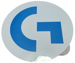 3 1/2” Logitech Computer gaming Sticker Vinyl Decal Laptop Window - Afbeelding 1 van 2