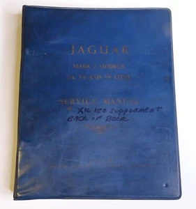 JAGUAR Mark 2 Models 2.4, 3.4 & 3.8 Litre, Complete SERVICE MANUAL Binder - Picture 1 of 16