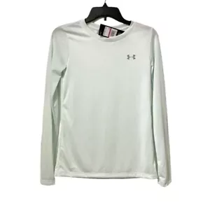 Under Armour HeatGear - Loose - Crew Long Sleeve Baselayer - LT Green - Size XXS - Picture 1 of 7