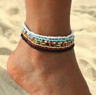 New: Bohemian Handmade Beads Anklet/Bracelet, Multicolor, OSFM