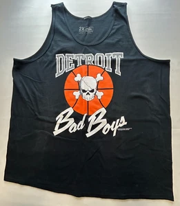 Detroit Pistons Bad Boys NBA Basketball Graphic Shirt Muscle Tee Black 2X Large - Picture 1 of 15