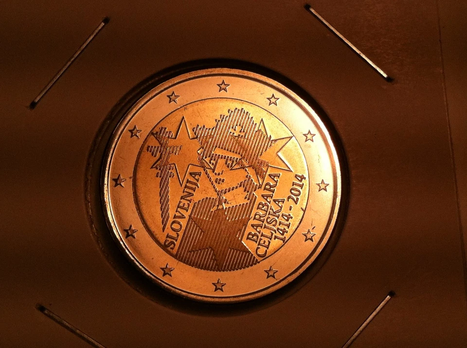 2 EURO SLOVENIE 2014 BARBARA CELJSKA COMMEMORATIVE NEUVE - Photo 1/1