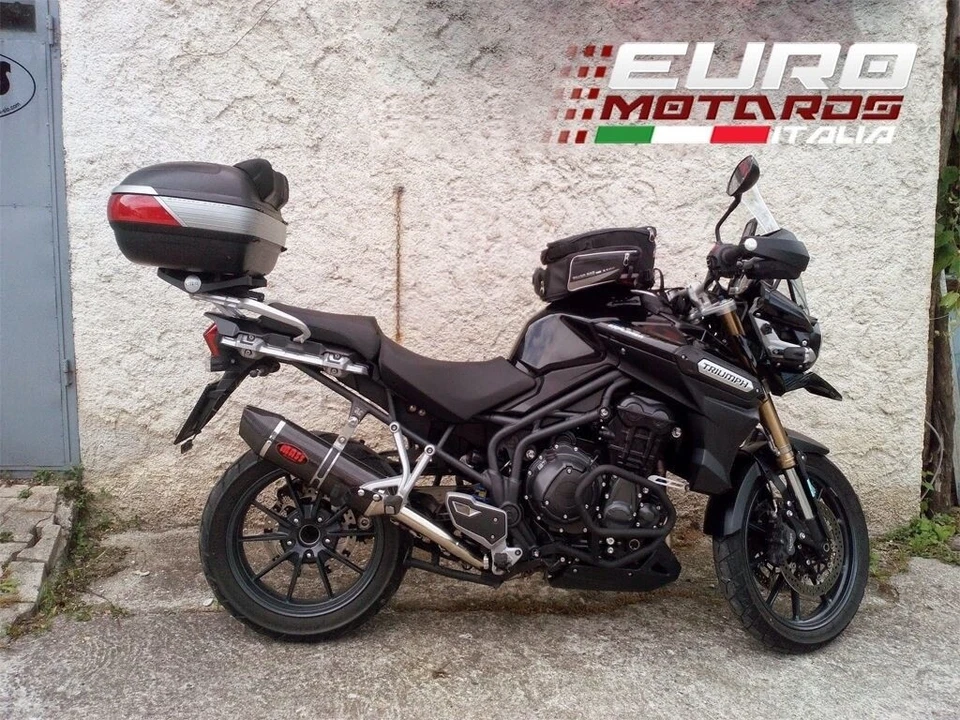 Triumph Tiger Explorer 1200 2012-2016 MassMoto Terminale Scarico Oval Carbonio Foto 1 de 1