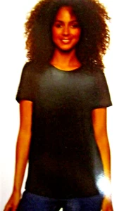Womens Large Felina Black T-Shirt/Top #2220 - Picture 1 of 6