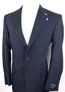 New Jos A Bank Mens Business Express Wool Sport Coat Blazer 2 Button Black 40R - Picture 1 of 12