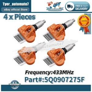 4x TPMS Sensor for Audi Skoda VW Porsche Bentley Ferrari 5Q0907275B 5Q0907275F - Picture 1 of 9
