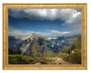 Yosemite National Park Photograph in a Aged Gold Frame - Picture 1 of 1