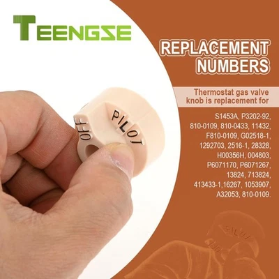 2Pcs Universal Thermostat Control Knob 1751-012 for Gas Fryer Furnace Fireplace - Image 1 of 4