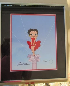 Celda pintada a mano "Betty Likes It Hot" firmada Shamus Culhane, "P.P. Enmarcado 10/25" - Imagen 1 de 5