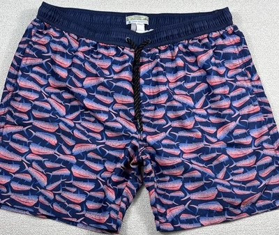 Ocean+Coast Ocean Advantage Swim Trunks Men Large Colorful Fish In-Brief Surf - Image 1 of 4