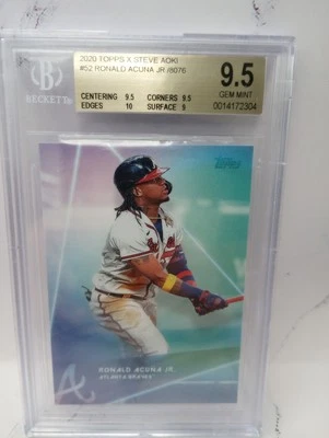 2020 Topps X Steve Aoki - Wave 3 Ronald Acuña Jr. #52 /8076 - Image 1 of 2