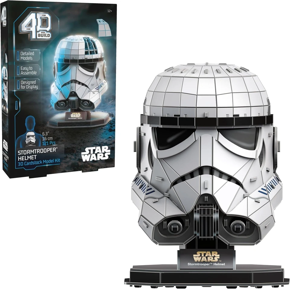 4D Build, Casco Star Wars Stormtrooper Talla Única, 121 Piezas  Foto 1 de 4
