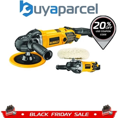 Dewalt DWP849X 250W Premium 150mm 180mm 230mm Variable Speed Polisher 240V - Image 1 of 4
