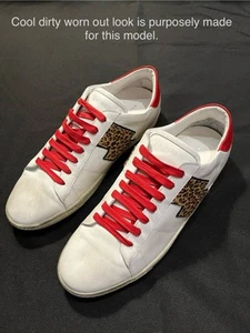 $650 ZAPATOS DEPORTIVOS AMIRI LEOPARD VIPER LIGHTNING BOLT PARA HOMBRE TALLA 11 AUTÉNTICOS - Imagen 1 de 24