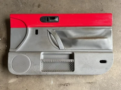 98-10 Volkswagen New Beetle Right Interior Door Panel Red Gray 1C0868466 GS - Image 1 of 4