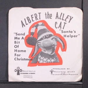 ALBERT THE ALLEY CAT: santa's helper / send me a bit of home for chistmas KEY 7" - Picture 1 of 4