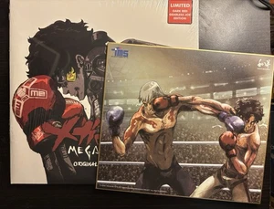 Megalo Box Anime Vinyl Record Soundtrack 2 LP Red + Shikishi Print Art Sealed - Picture 1 of 6