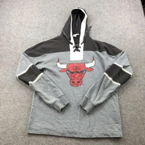 Sudadera con Capucha Chicago Bulls Para Hombre Mediana NBA Baloncesto Con Cordones Pullover Azul 84 - Imagen 1 de 12